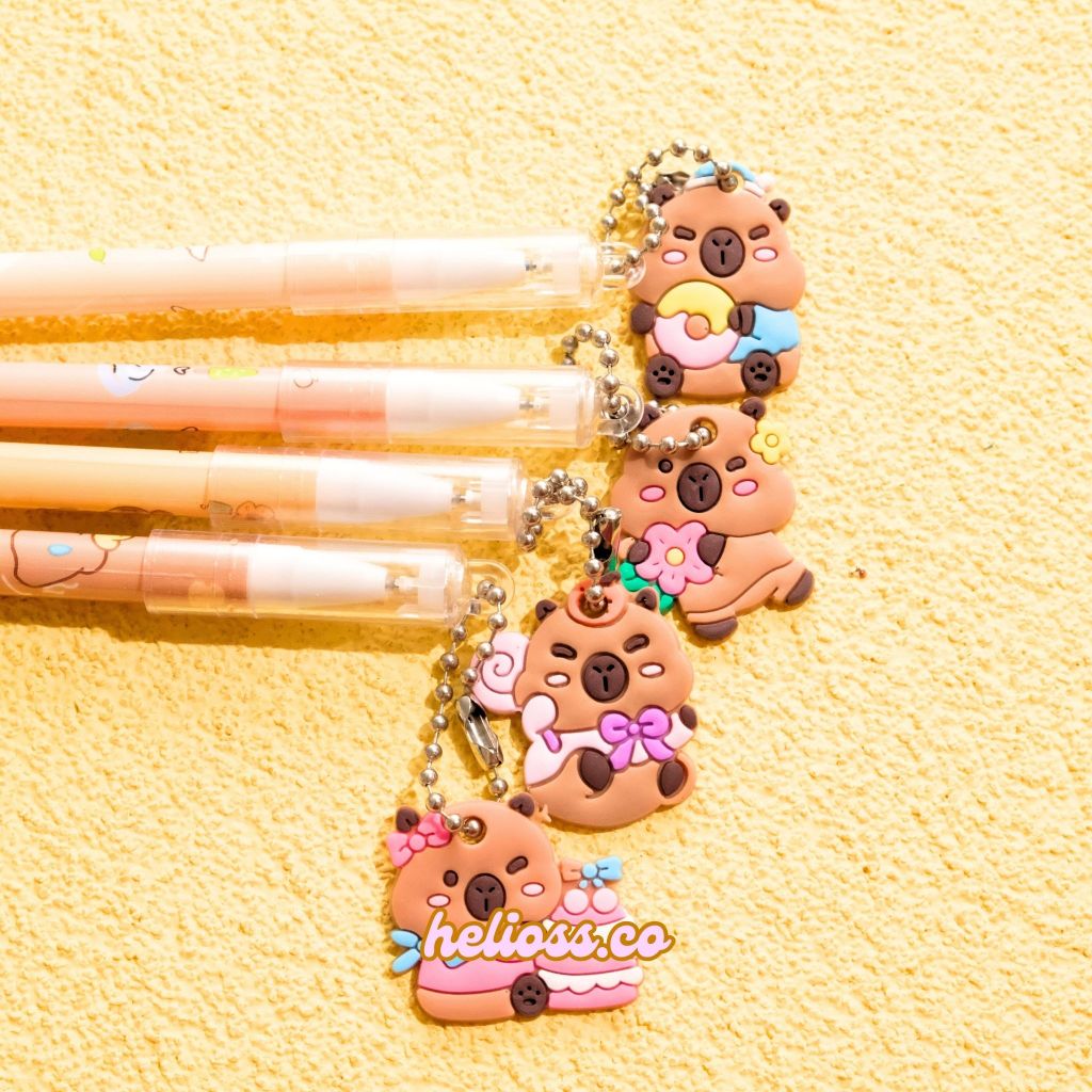 

PULPEN GANTUNGAN GEPENG CAPYBARA GEMOY LUCU PULPEN GEL PENA UNIK SOUVENIR HADIAH UNIK ALAT TULIS SEKOLAH ANAK MOTIF CAPYBARA GEL PEN TERMURAH HELIOS.CO