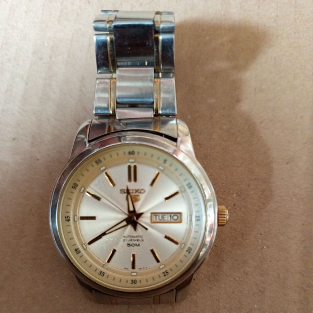 jam tangan Seiko 5 otomatis full original bekas
