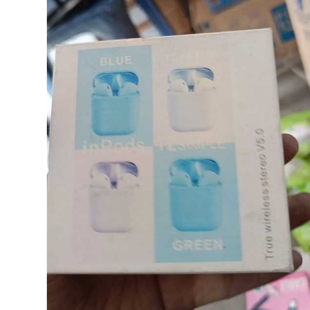 Headset Bluetooth Inpods 12 i12 TWS Macaron Earphone Bluetooth Simple Warna for Android dan iOS