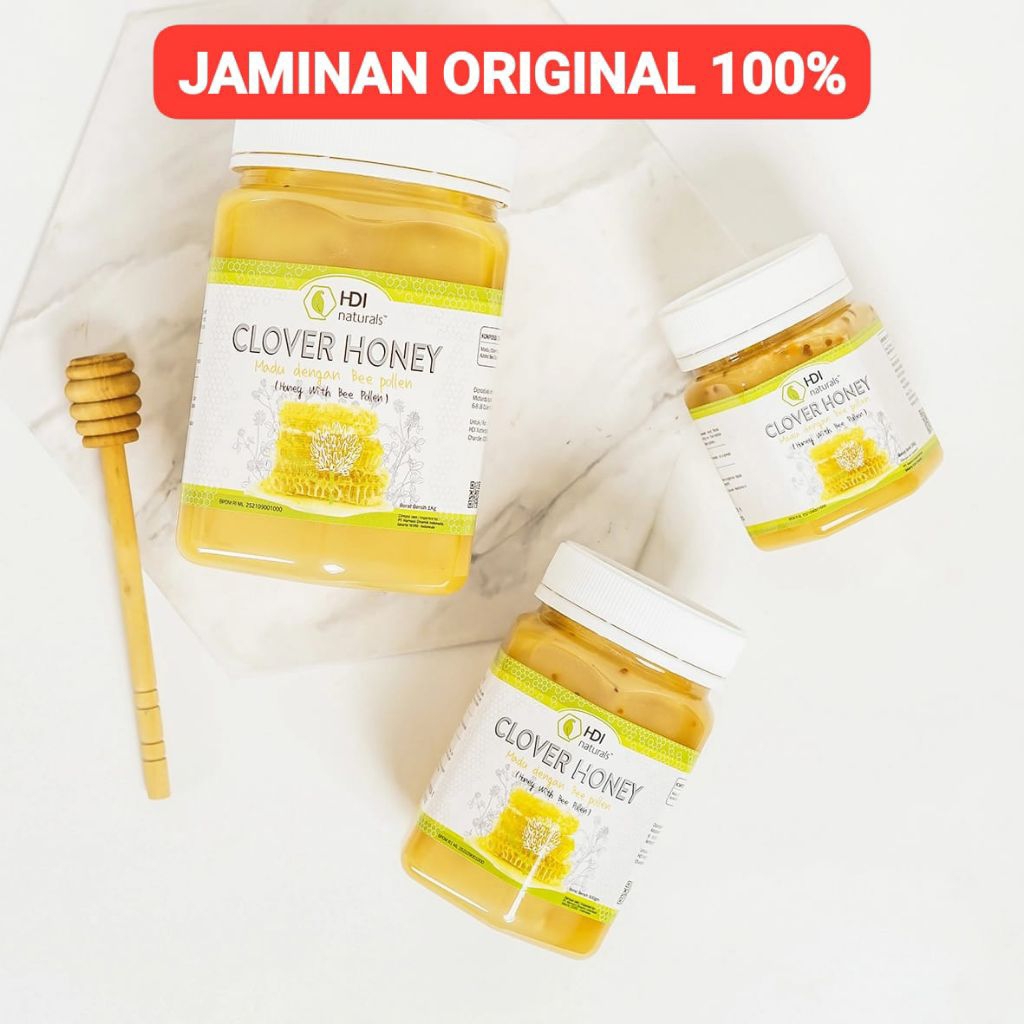 

MADU CLOVER HONEY HDI 250gr, 500gr, 1 KG ORIGINAL EXP 2026-2028