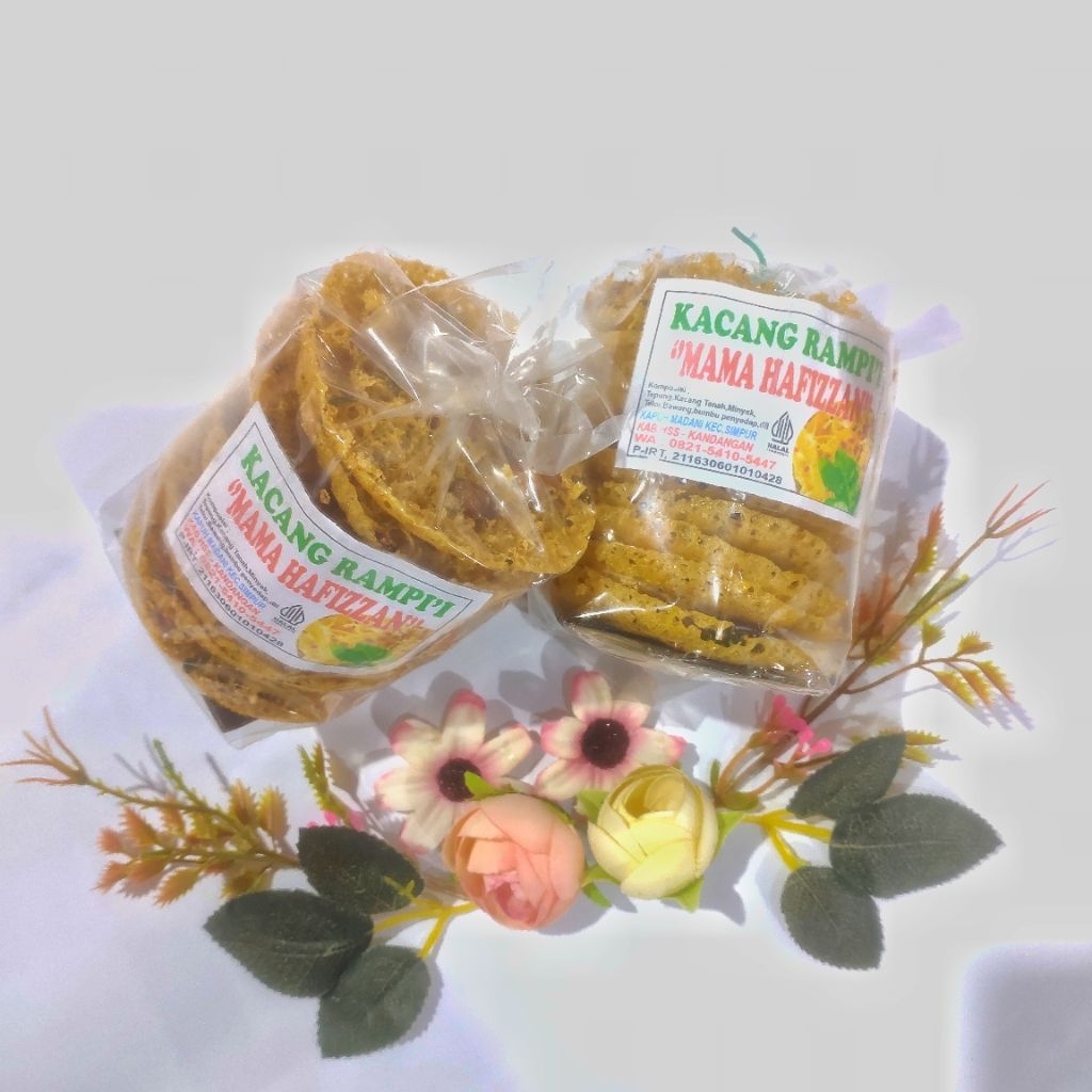 

Kacang Rampi'i Kemasan bungkus Pelastik Isi 10 Pcs Produksi Mama Hafizzan
