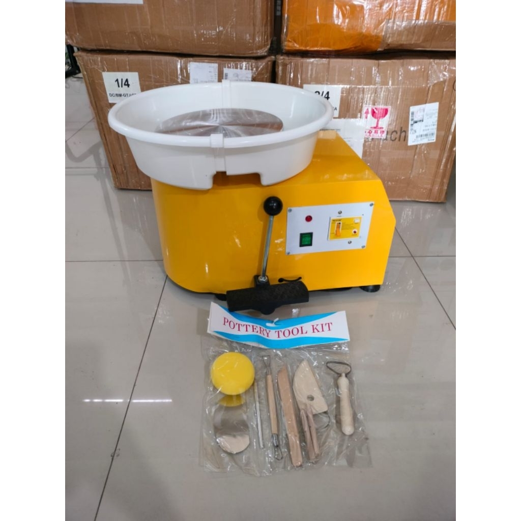 

Electric Pottery Wheel 30cm 250watt Removable Basin alat putar kramik