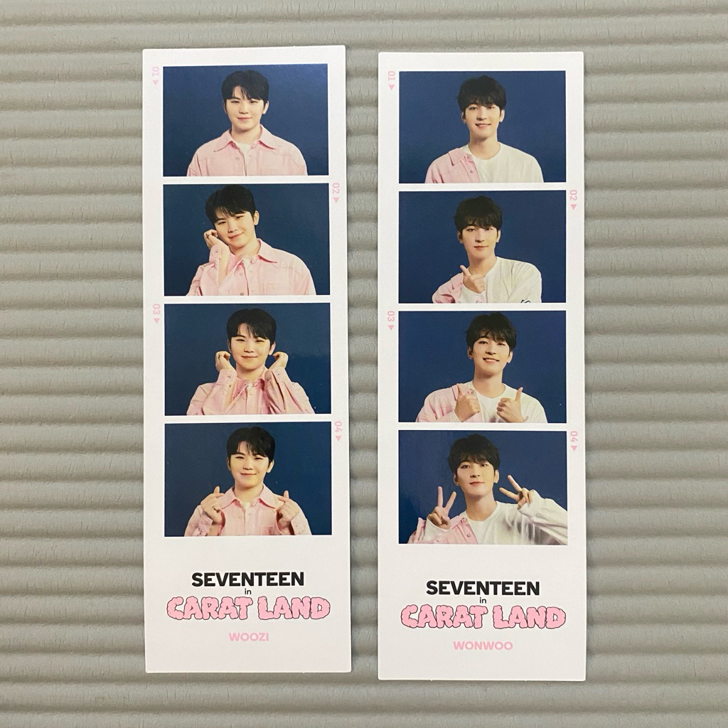 4cuts photostrip woozi wonwoo caratland
