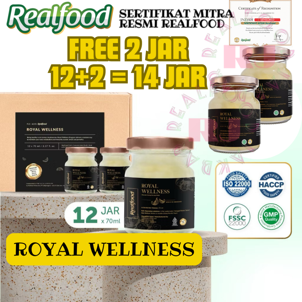 

Realfood Royal Wellness 12 Jar Minuman Sarang Burung Walet