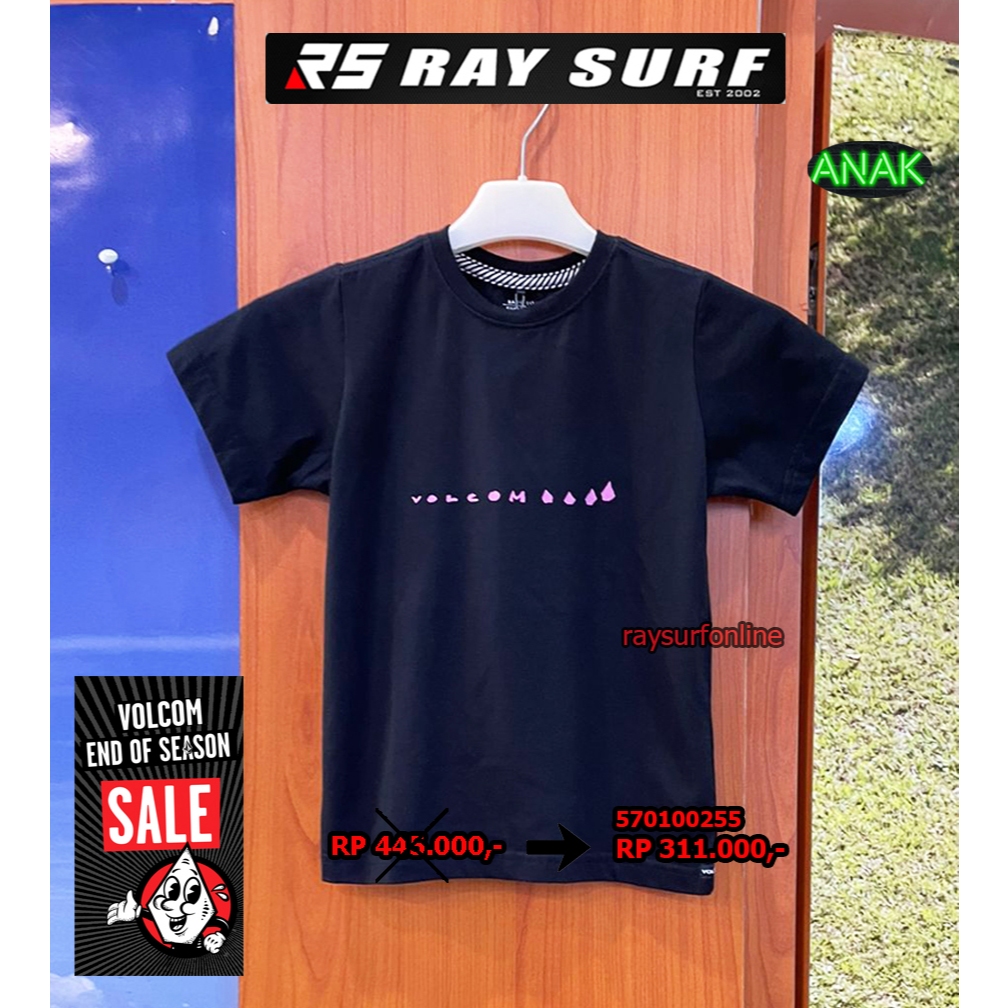 RAYSURF VOLCOM SALE T-SHIRT ANAK 570100255 ORIGINAL