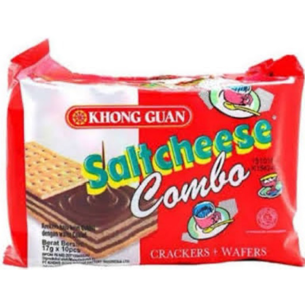 

Saltcheese Combo Biskuit Wafer Cokelat Khong Guan harga 1 Pack isi 10 pcs