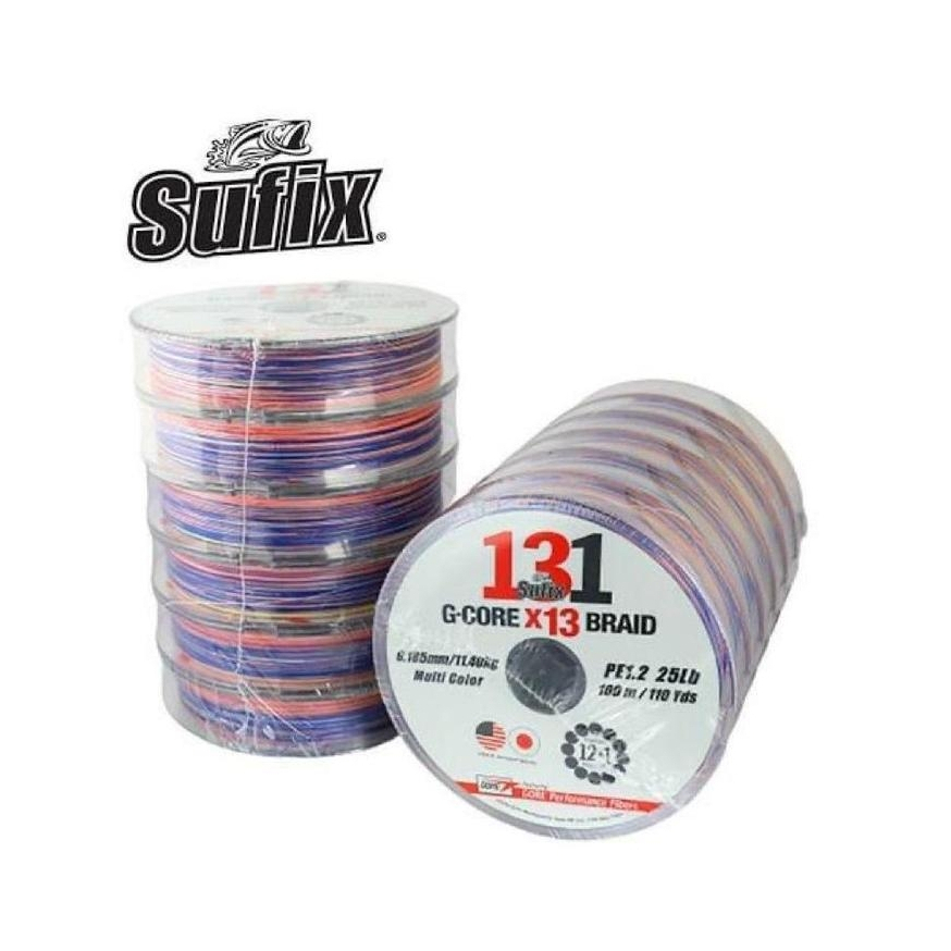 LINE / SENAR / KENUR PE SUFIX 131 100M MULTI COLOUR CONNECTING