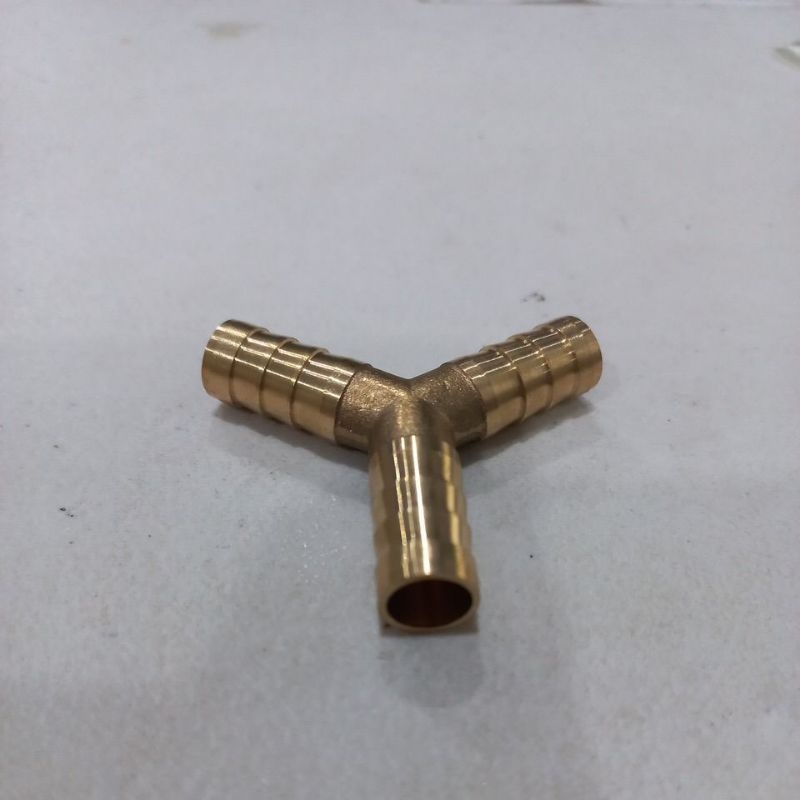 Nepel Selang Gas Cabang Y Kuningan Nepel Sambungan Selang Kompor Gas