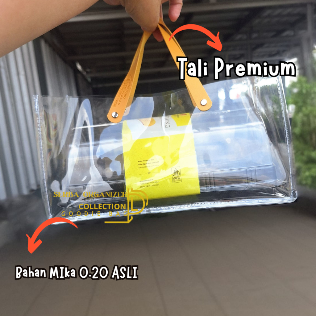 

Goodiebag Mika Ukuran 30x15 Cocok Dus Kue Panjang & Hampers | Goodie Bag Mika | Tas Mika Transparan