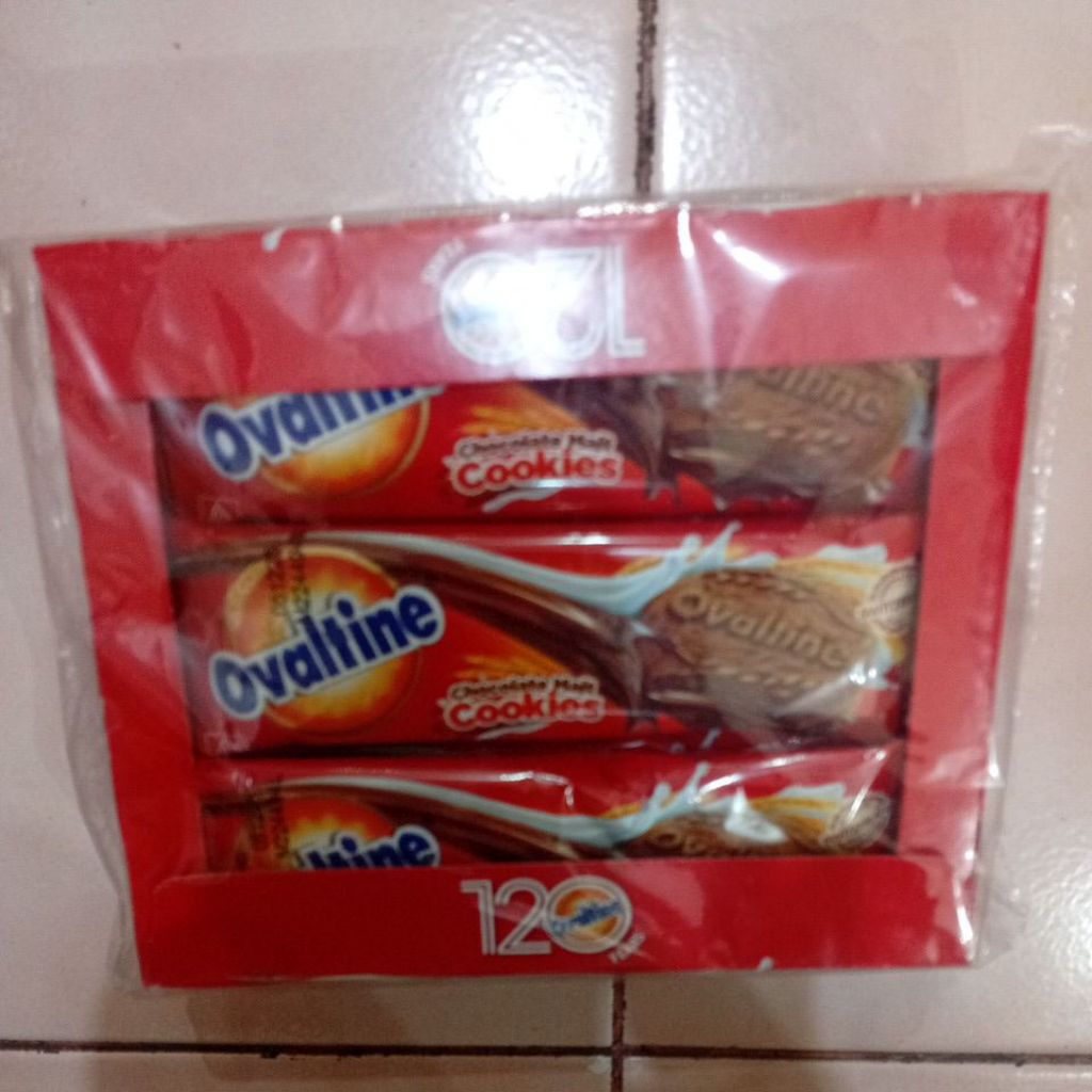 

Ovaltine Chocomalt Kukis Sandwich 12x24gr Coklat Renyah