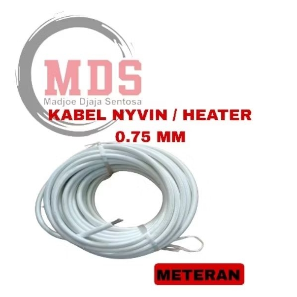 kabel nyvin 0.75mm / kabel tahan panas 0.75mm / kabel nyvin 0.75mm / kabel heater 0.75mm / meteran