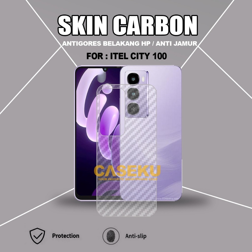 Itel City 200 Itel City 100 Itel A100C Itel A90 Skin Carbon Garskin Anti Gores Belakang Itel City 20