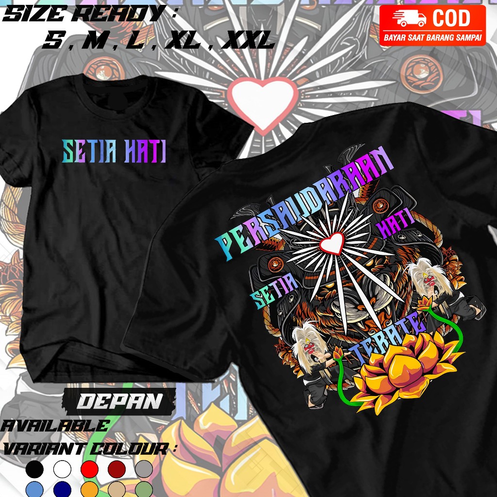 JOJOKAOS-Kaos PSHT Sh Terate | Baju Perguruan Pencak Silat Setia Hati Terate 1922 Bujang Ganong Shin