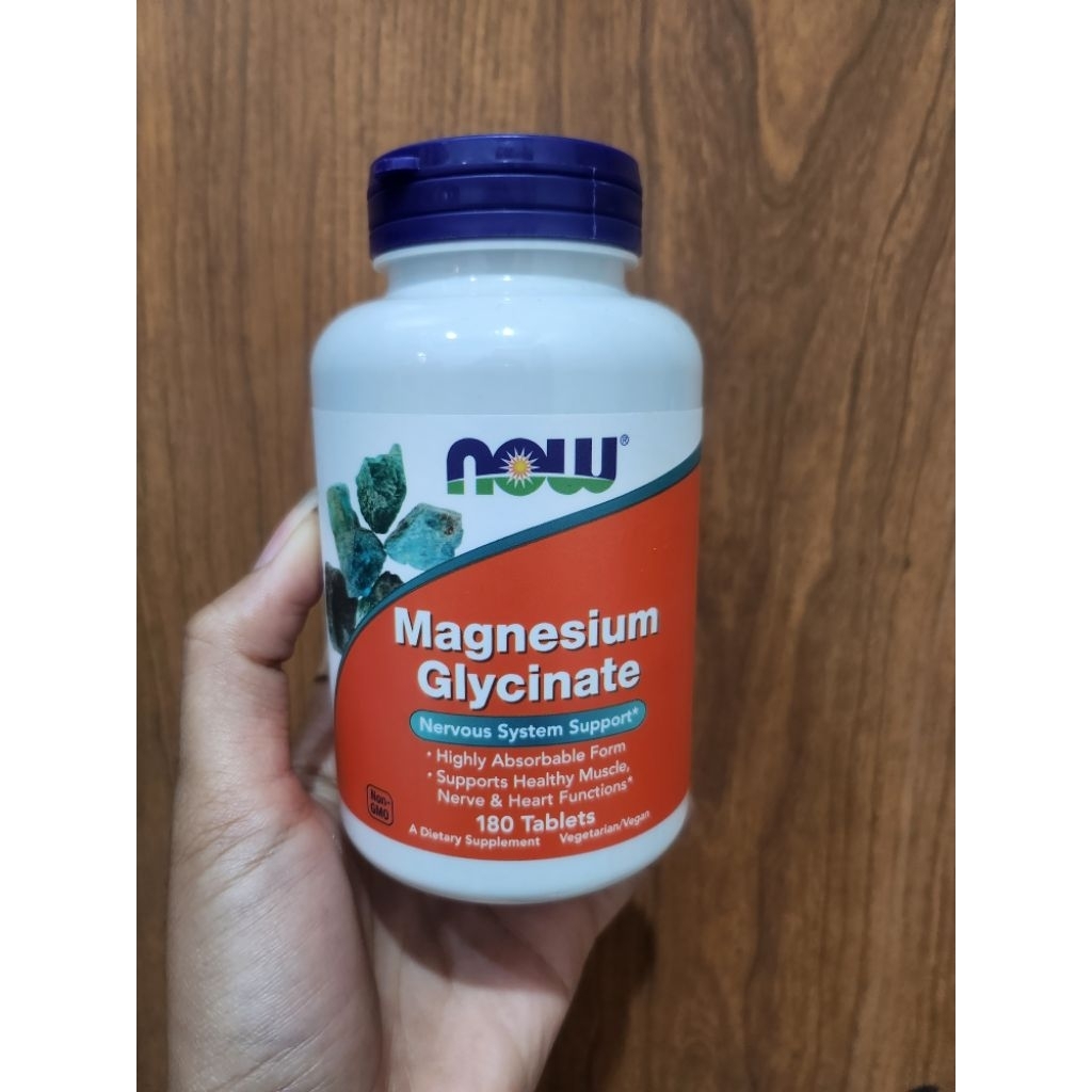 Now Foods Magnesium Glycinate 180 Tablets