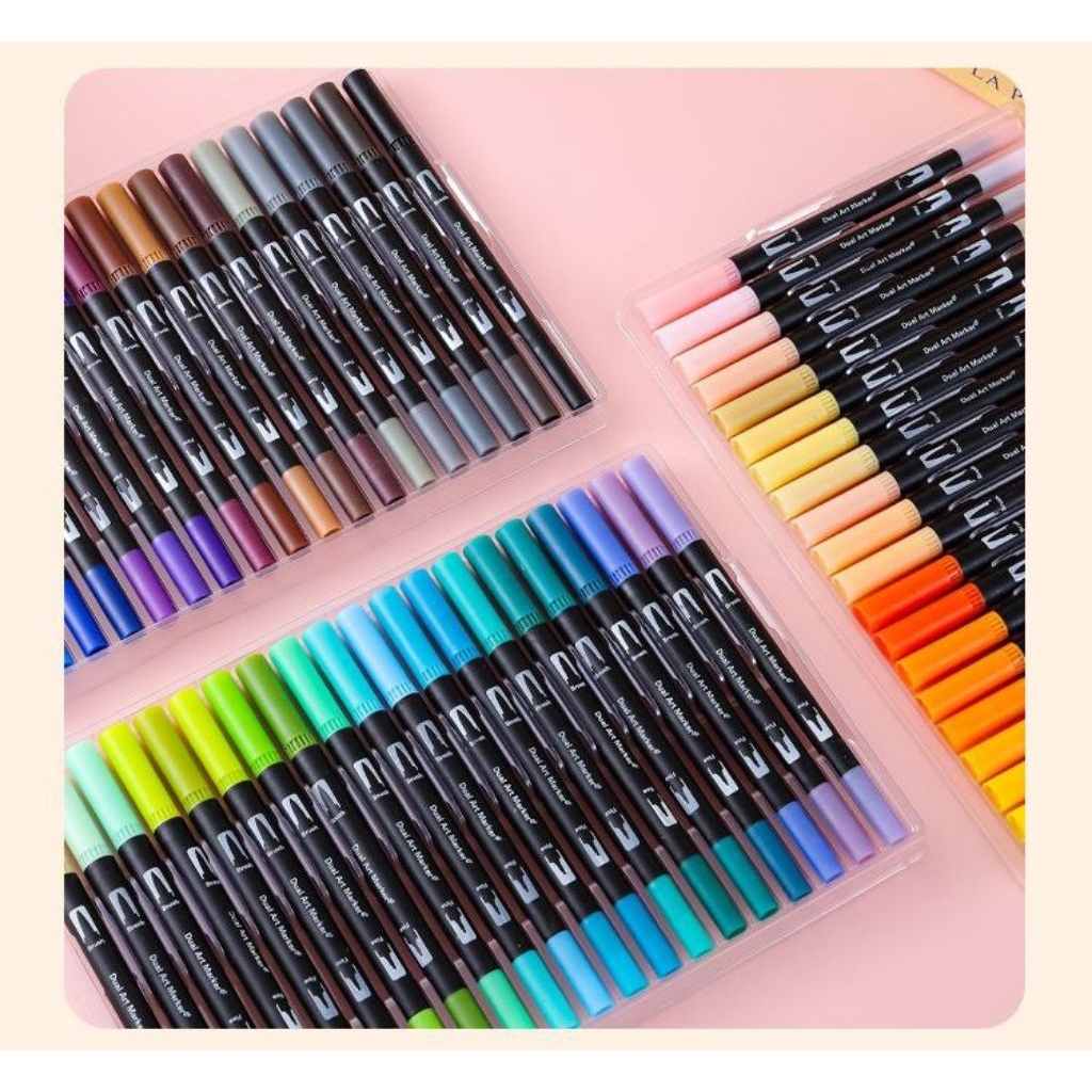 

Spidol anak DUAL TIP BRUSH PEN SILKY CRAYON