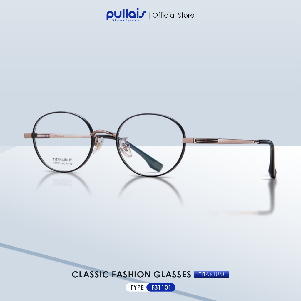 Pullais Eyewear Kacamata Antiradiasi Minus Blueray Photocromic Bluecromic Bahan Titanium Pria Wanita
