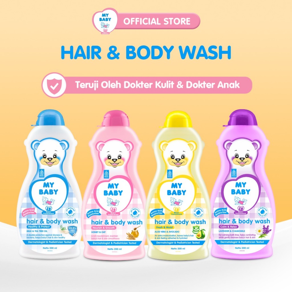 MY BABY Hair & Body Wash [200 mL / 2 pcs]