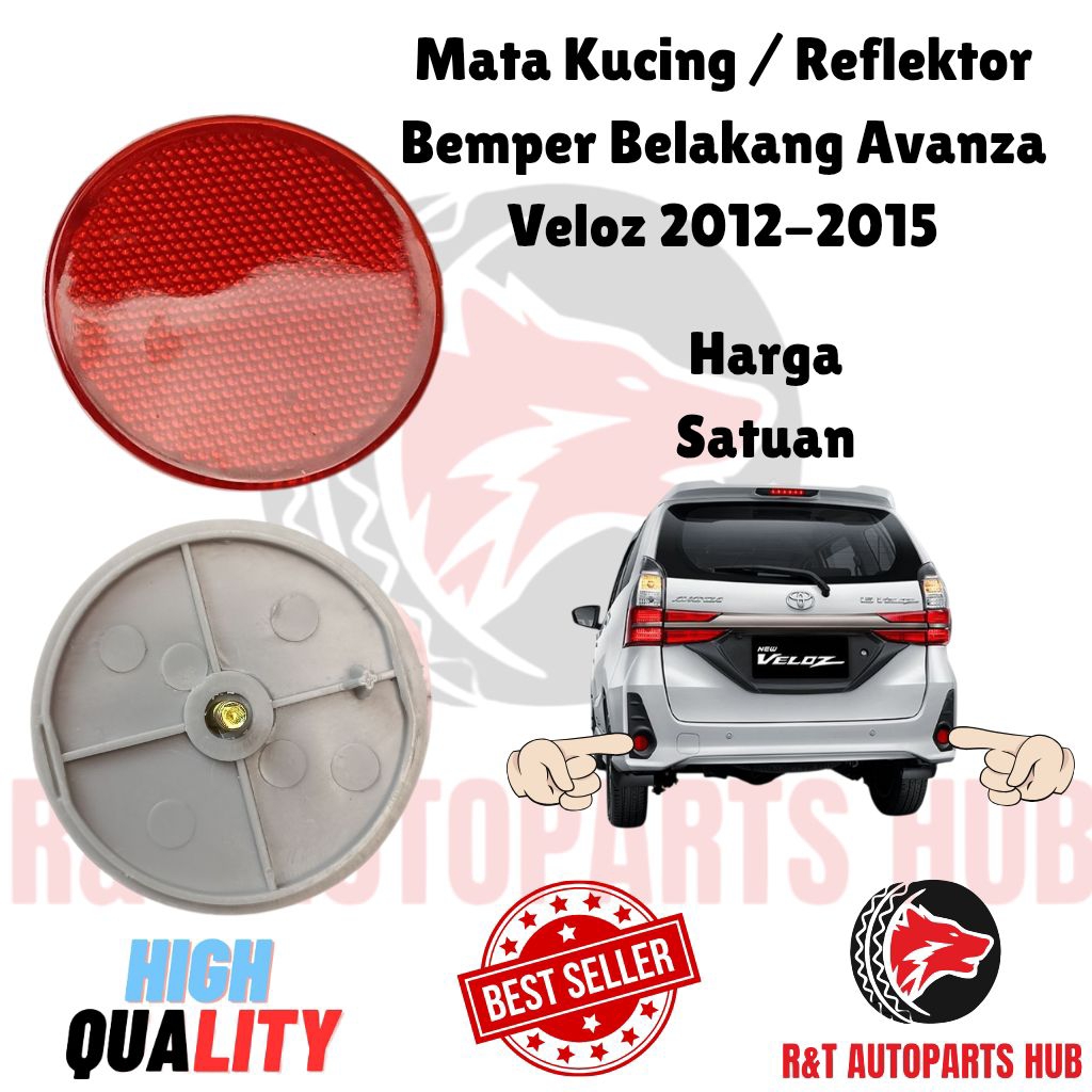 Reflektor Mata Kucing Bemper Belakang Avanza Veloz 2012-2015