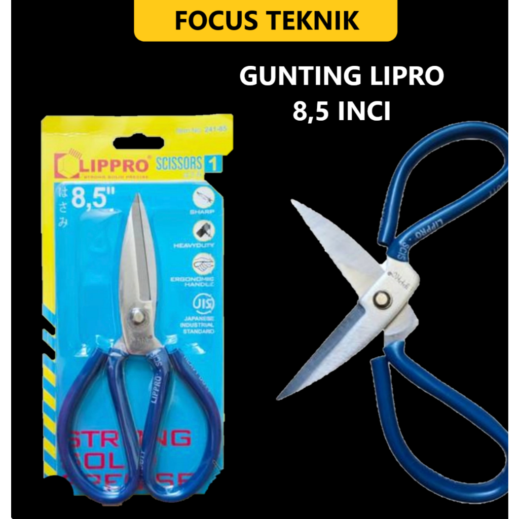 

LIPPRO Gunting Jumbo 8,5 Inci Stainless Steel – Gunting Serbaguna Berkualitas