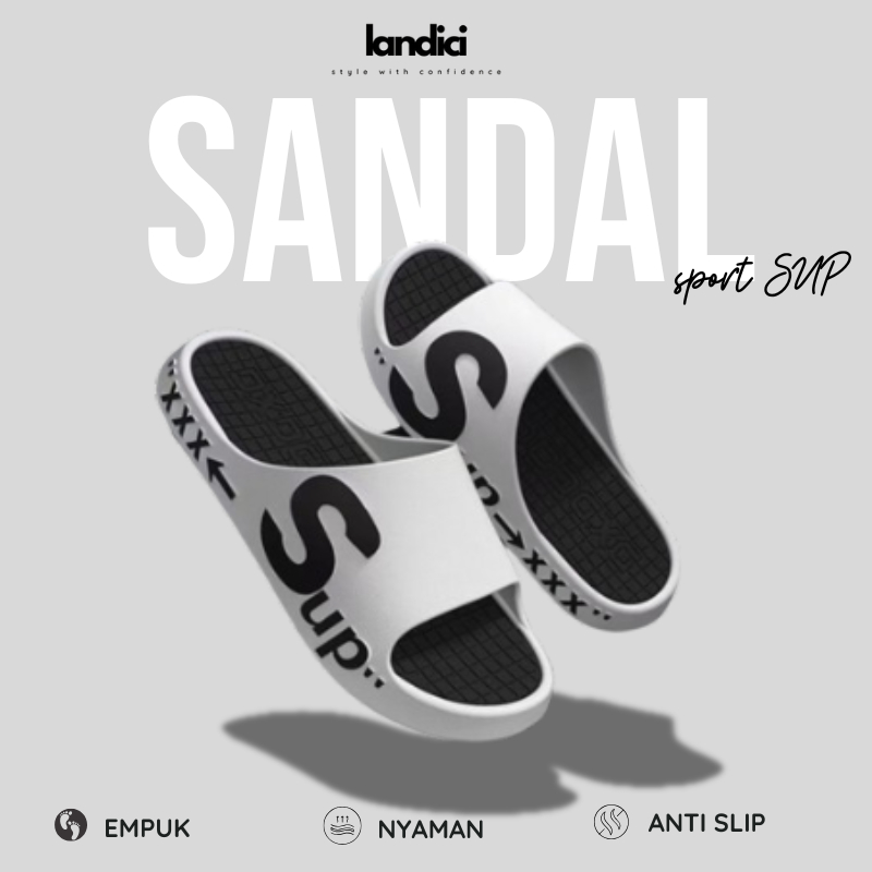 LANDICI Sandal Pria / Sandal Slop Pria / Sandal Olahraga Pria / Sandal Rumah