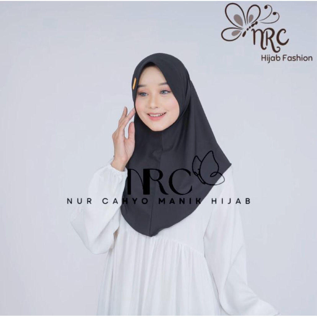 Kerudung Hijab Bergo Hamidah Jersey Size M Label Besi Hijab Instan Premium Menutup Dada Hijab Viral
