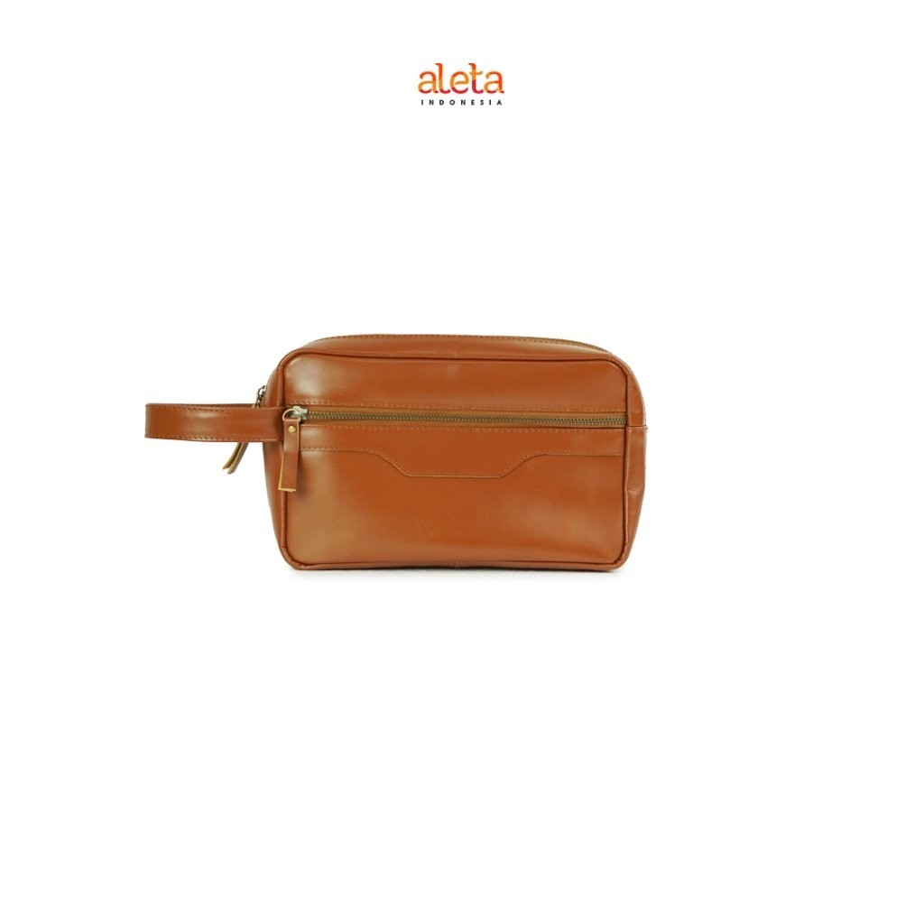Aleta Indonesia - Laksa Clutch Pria Kulit Asli - Free Grafir Nama