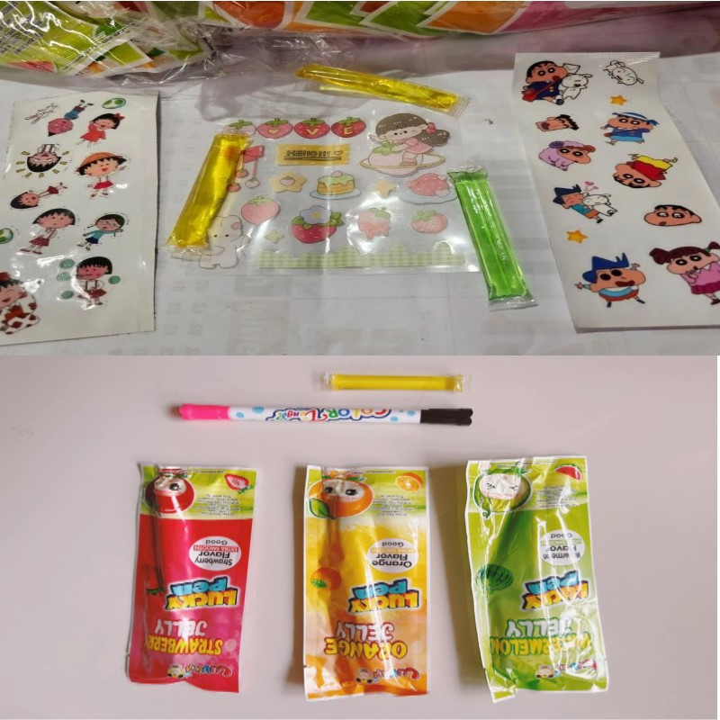 

combo Luvmi Surprise Lucky Pen is 30 dan supprise sticker isi 30 pcs