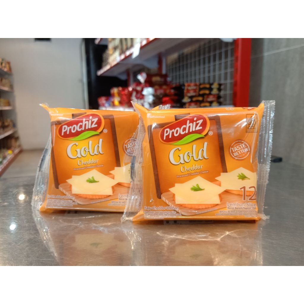 

prochiz gold cheddar Taste better 12 slice
