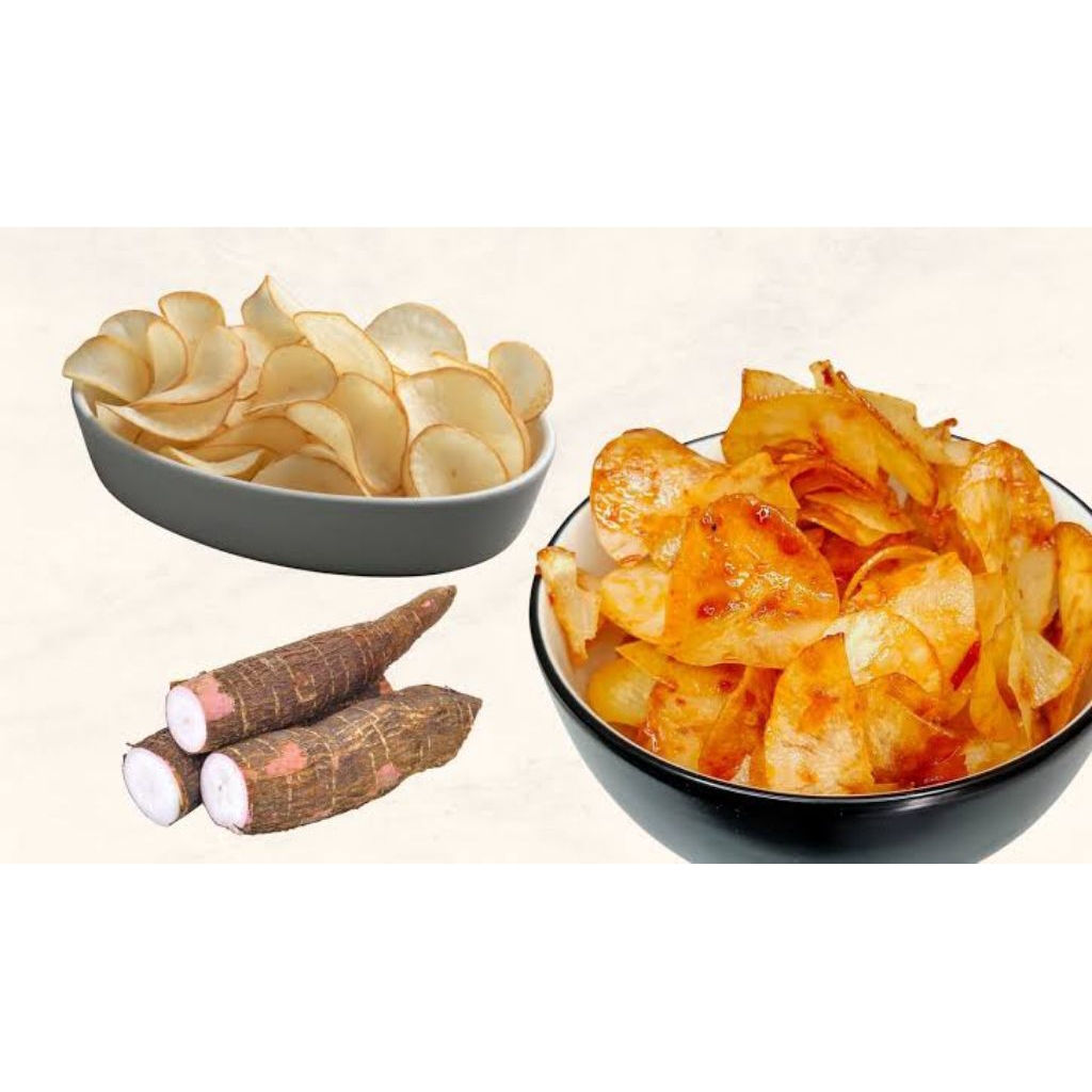 

cemilan keripik singkong rasa balado 500g