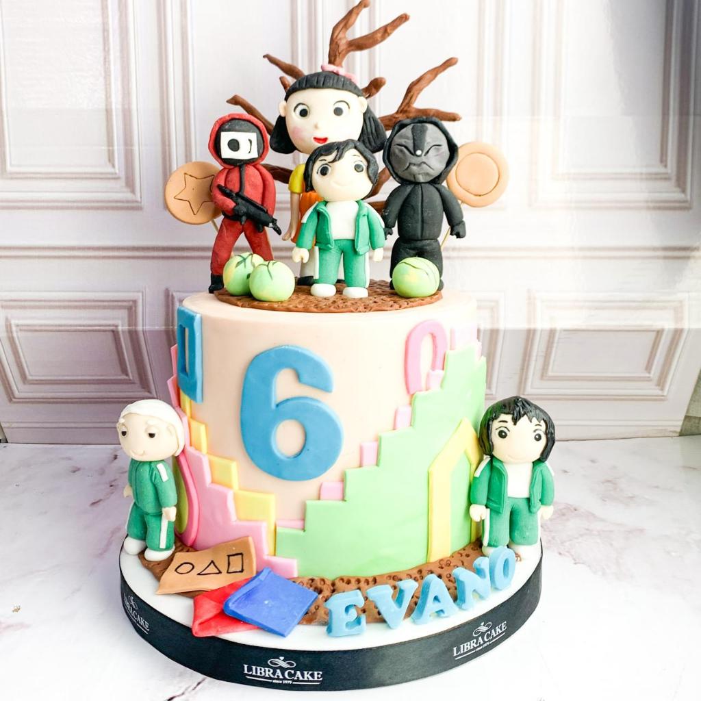 

Kue Ulang Tahun/Birthday Cake/Kue Ultah Tema Squid Game/Kue Birthday Jakarta