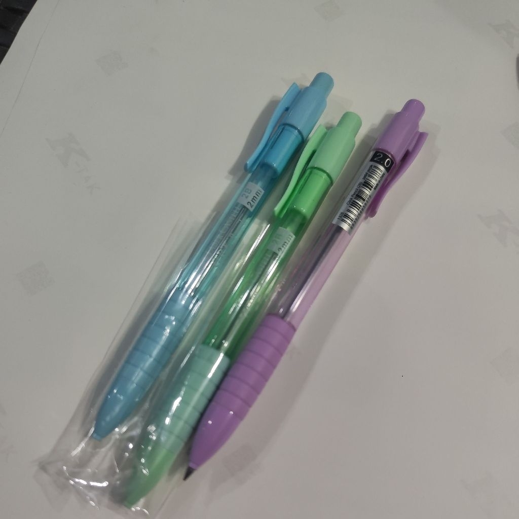 

(1 pcs) pensil mekanik faber 2.0 / click pencil 2B ukuran 2.0
