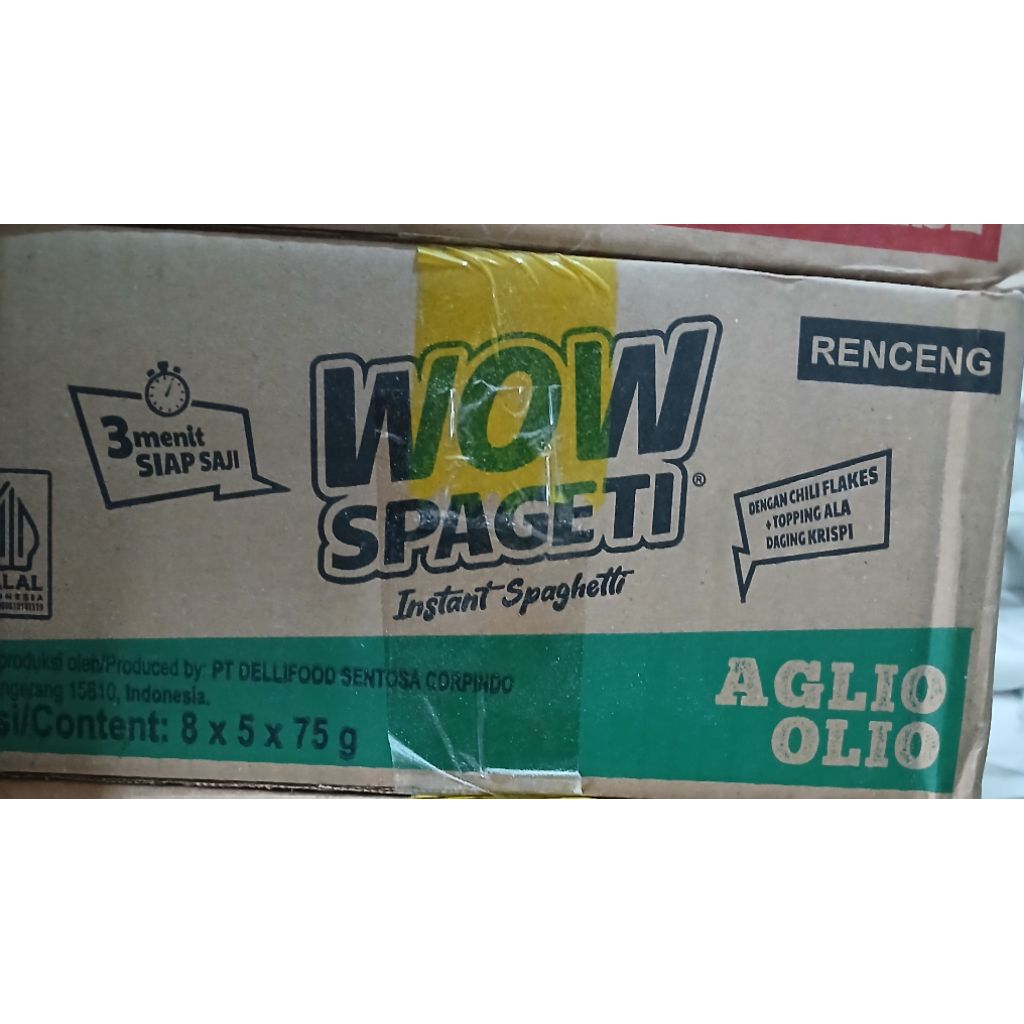 

wow spagheti oglio olio 1dus