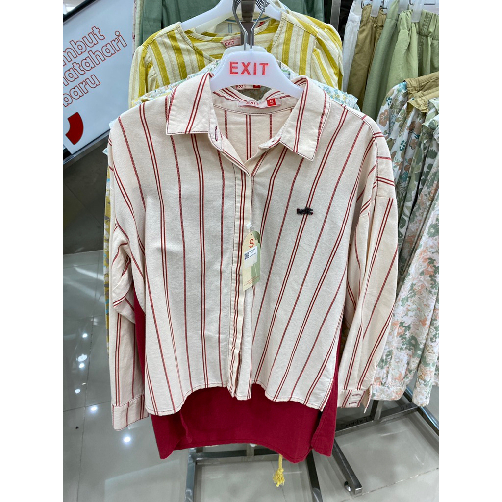 kemeja blouse exit model oversize original merk matahari