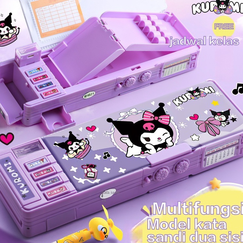 

KODE B68V Tempat Pensil Multifungsi Kuromi Tempat Pensil Kunci Kata Sandi Anak Perempuan Tempat Pensil Sanrio Anak Perempuan Tempat Pensil Anak Perempuan Baru 224 Kapasitas Besar Tas Alat Tulis Siswa Sekolah Dasar