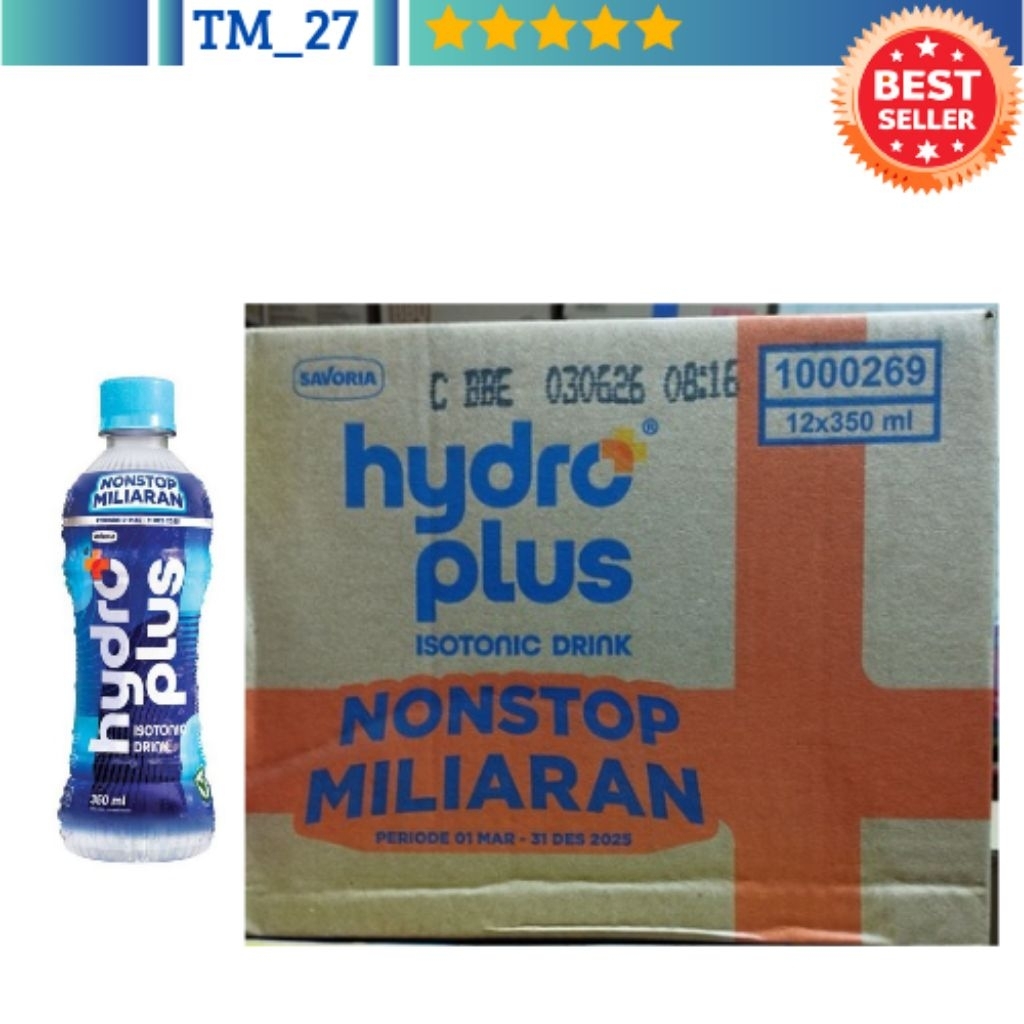 

hydro plus edisi NONSTOP MILIARAN 1 dus isi 12 botol. (JAMINAN PRODUK SEGEL)