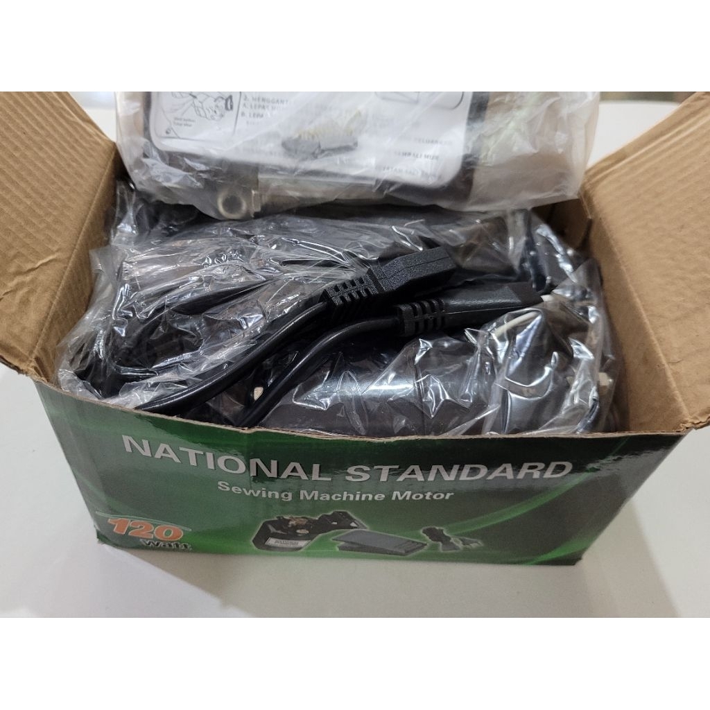 Dinamo Mesin Standar Jahit Obras . Original Set Lengkap. Hitam Co
