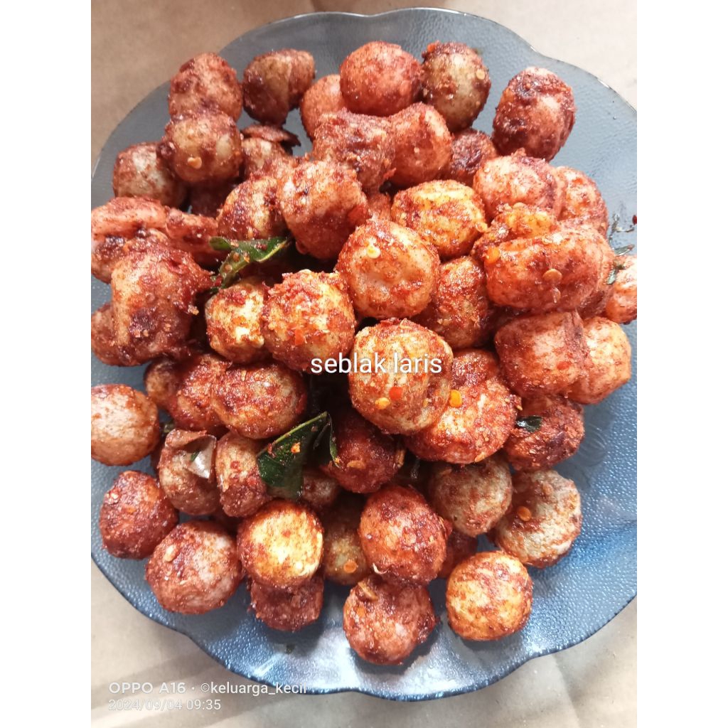 

seblak kering cimol mini.pedas original daun jeruk