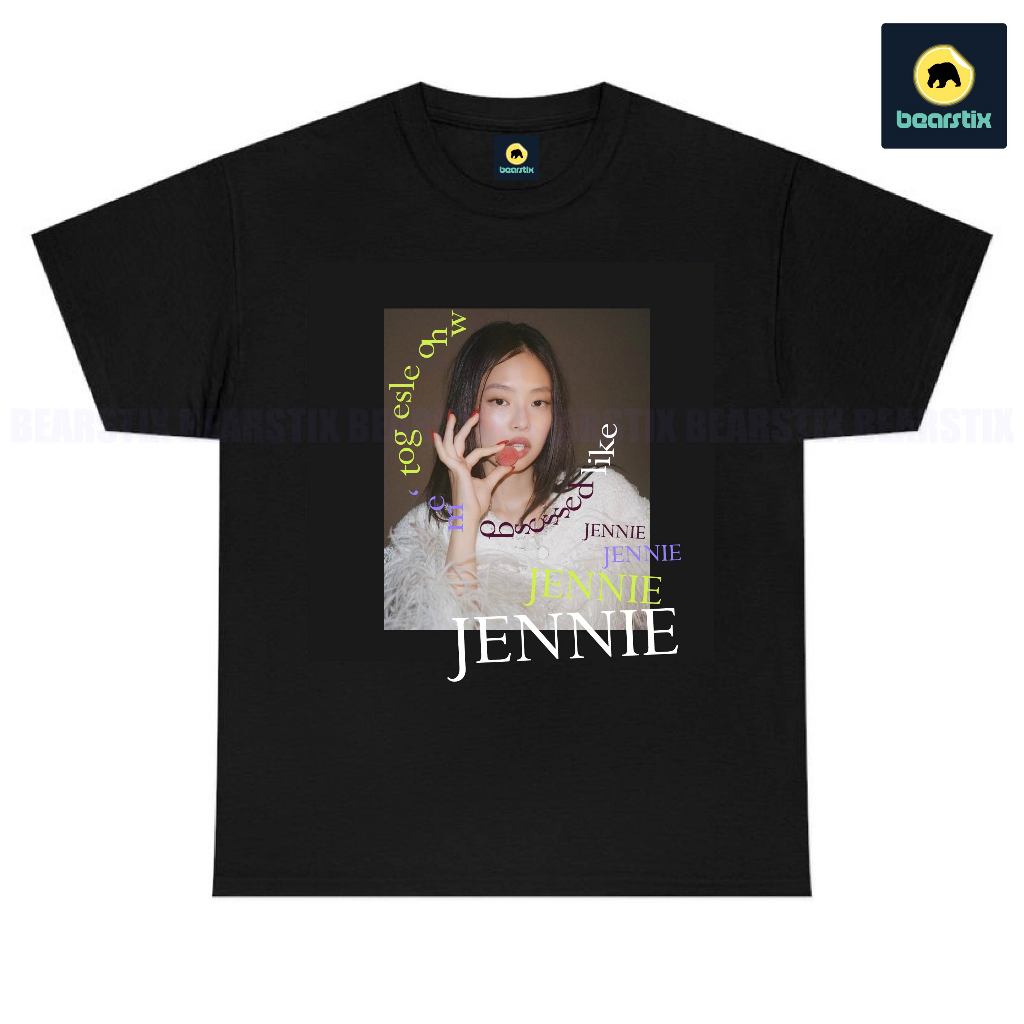 Kaos Like Jennie - T-Shirt Ruby Jane Blackpink Jennie - Baju Blink Rose Jisoo Lisa