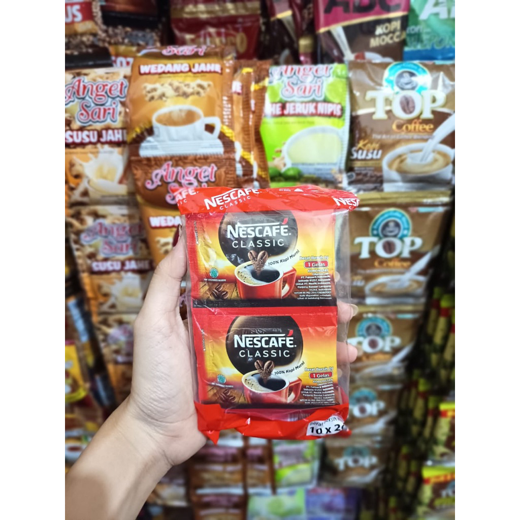 

NESCAFE CLASSIC RENCENG ISI 10 pcs