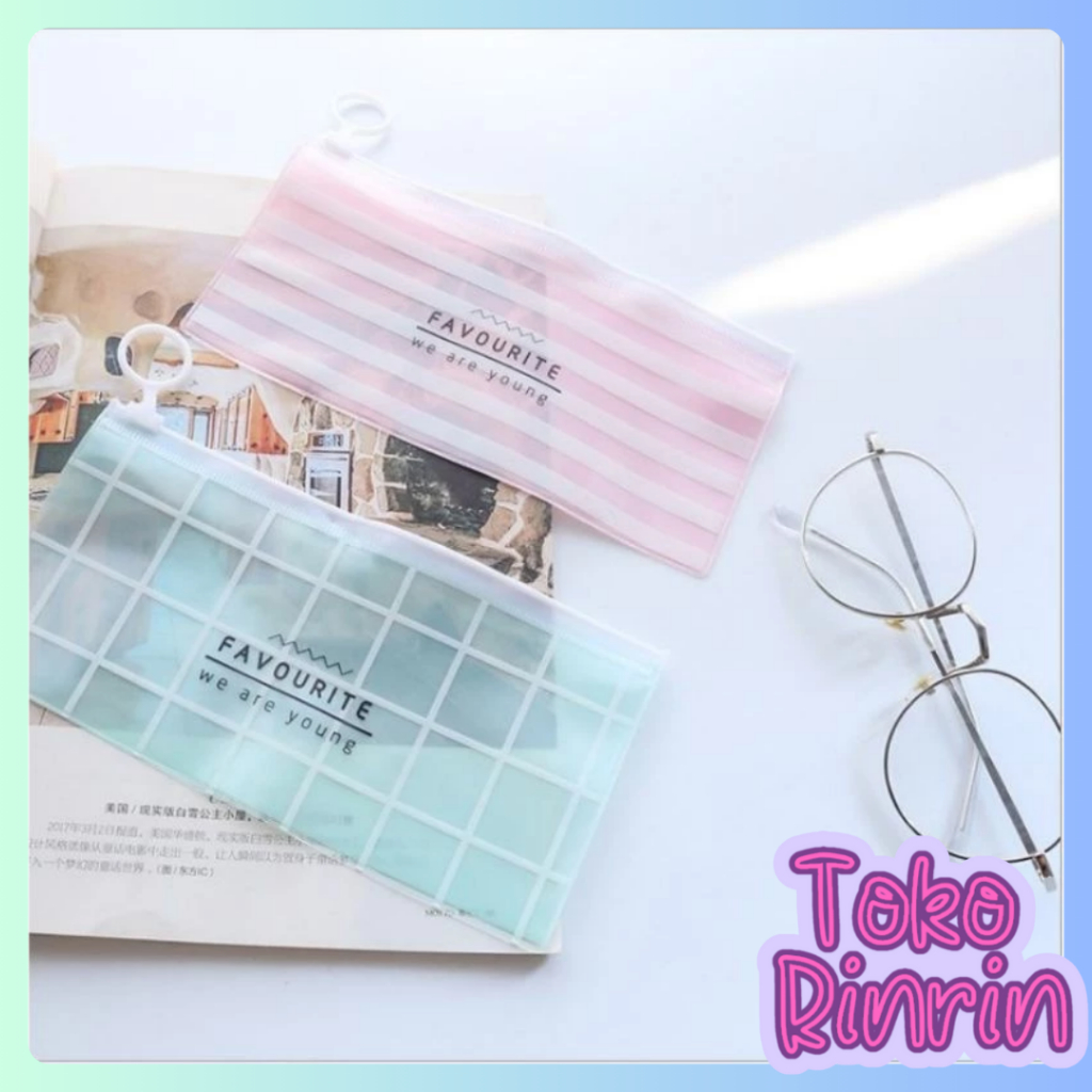 

Tempat Pensil Transparan Karakter Kosmetik Tempat Alat Tulis Murah