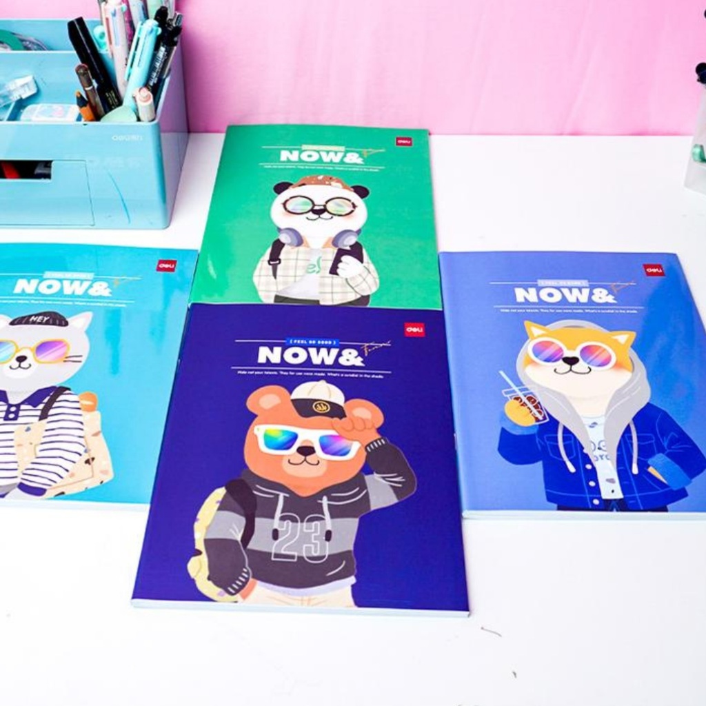 

Promo Buku Tulis 58 Lembar Garis Deli Notebook A5 Deli 58 Sheets Buku Tulis Anak Pack CNA558 [10Pcs]