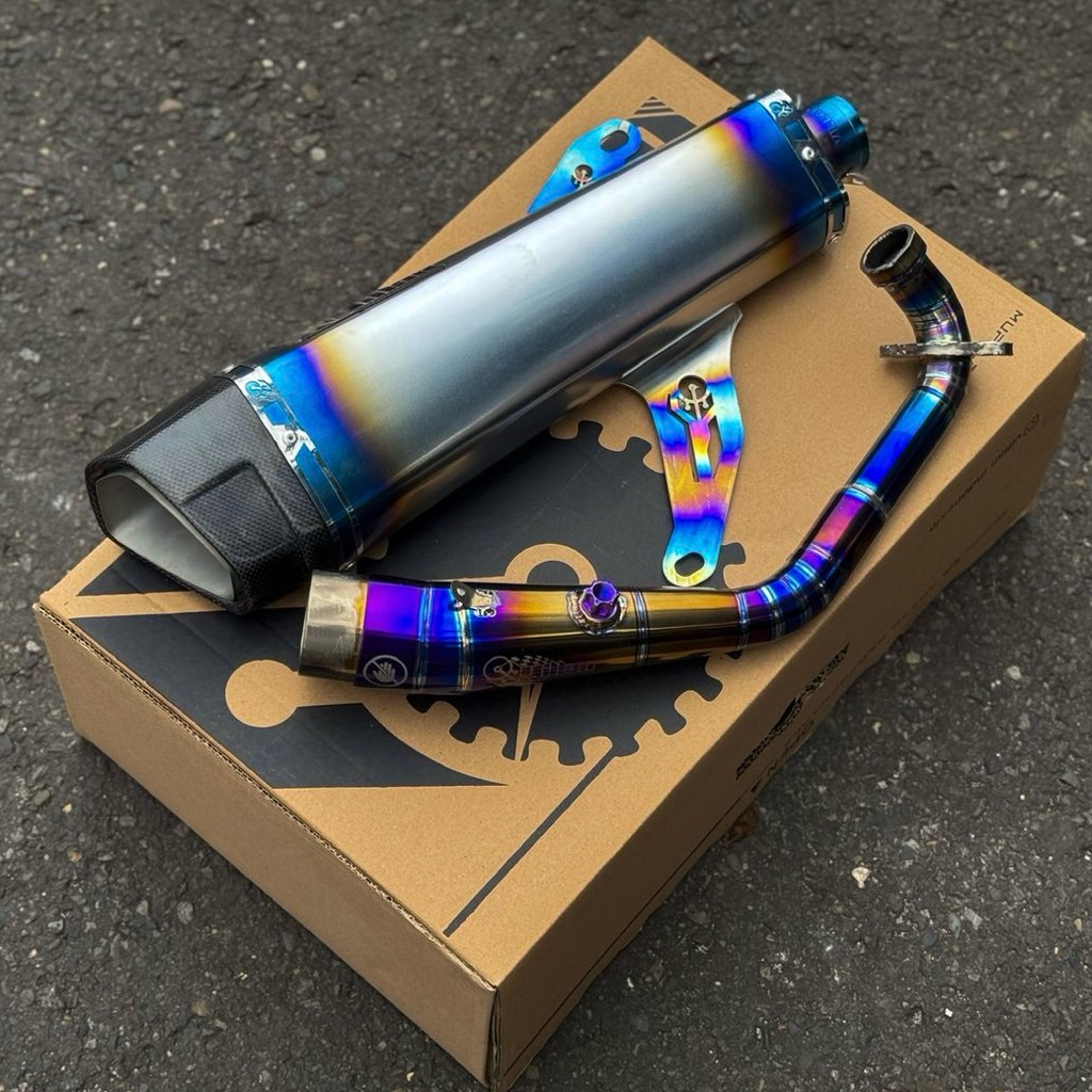 knalpot XMAX Villan jr1 stainless orginal