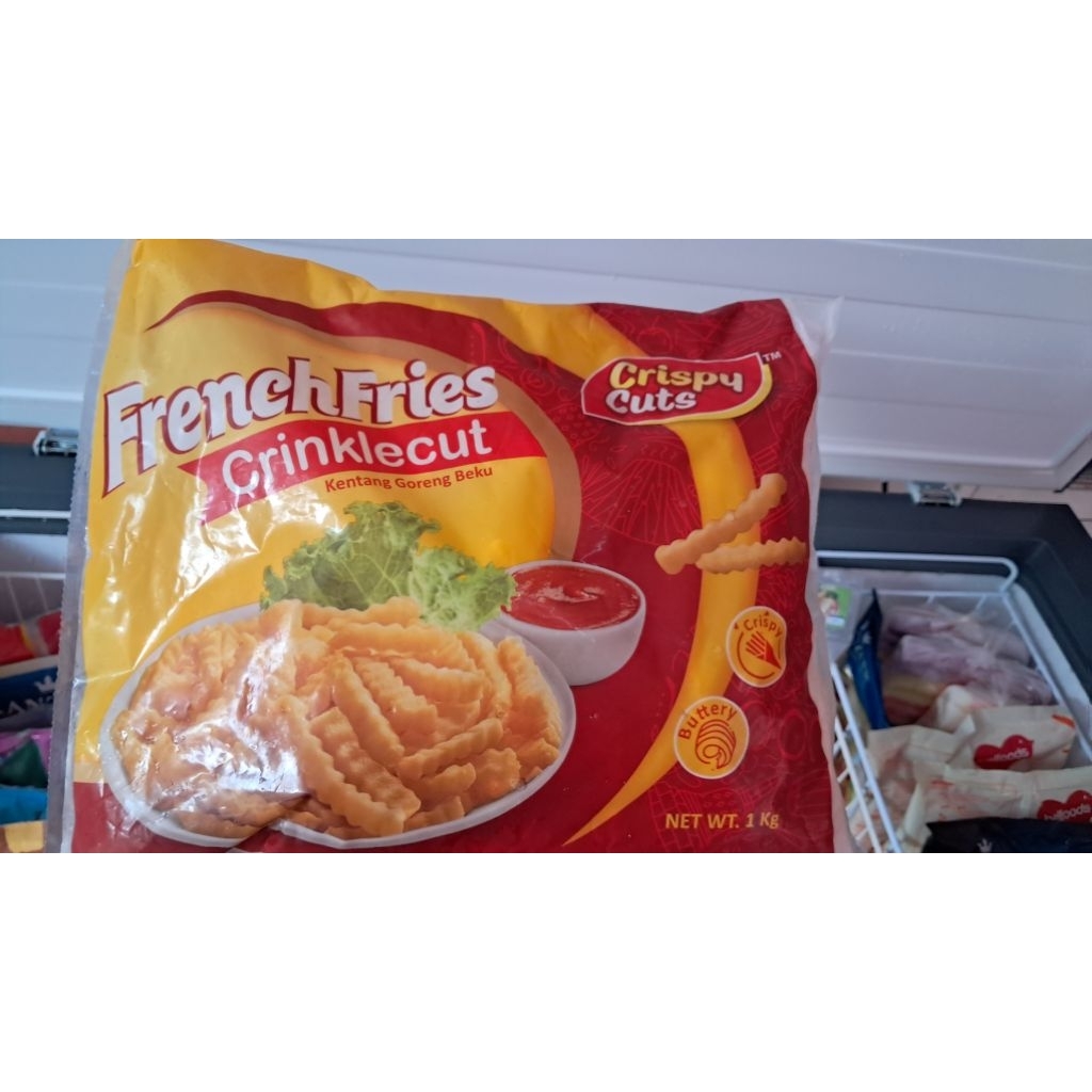 

Kentang French Fries Crispy Cuts Crinkle Cut 1 Kg