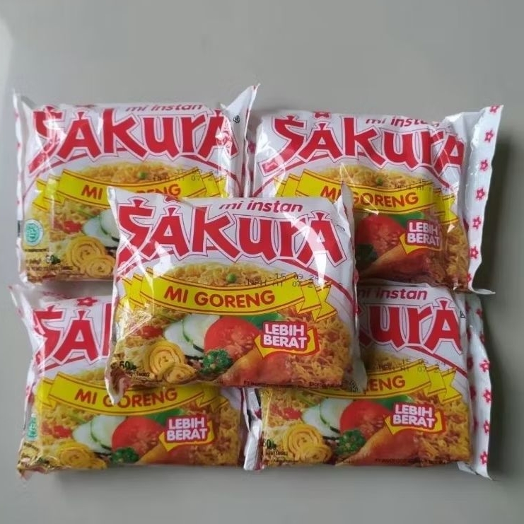 

paket 5 pcs mie sakura goreng