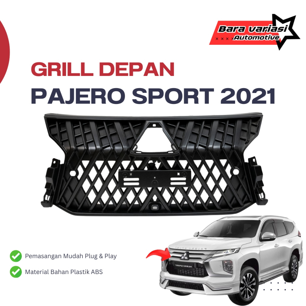 GRILL DEPAN / FRONT GRILL LED Pajero sport 2021