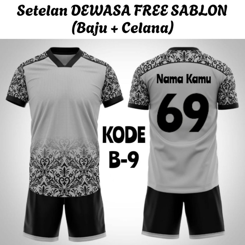 KODE I67Z Kaos Futsal Dewasa  Gratis Sablon  Baju Bola Sablon  Baju Futsal Sablon  Jersey Bola Sablo