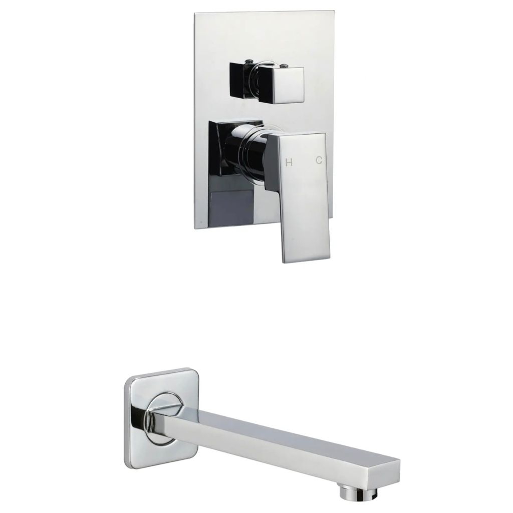 Diskon PROMO Kran Shower Tanam Kran kran Dinding Mixer  PANAS Dingin Stainles