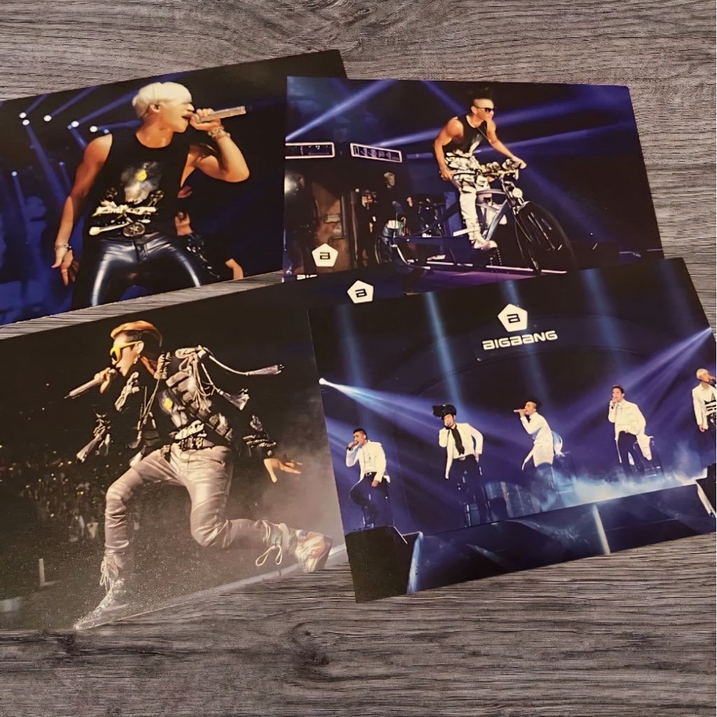 bigbang alive tour official postcard set