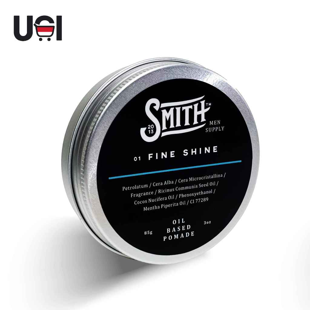 SMITH - Fine Shine Hair Pomade 85gr | Pomade Oil Based Rambut Pria | Smith Minyak Rambut | Hair Poma