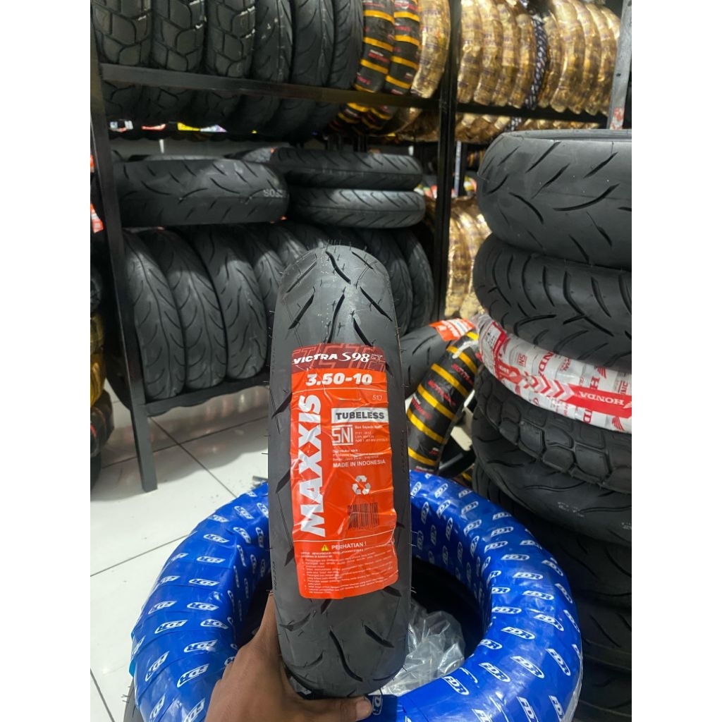 [READY COD] BAN MAXXIS VICTRA CT 350-10 VESPA KLASIK TUBLESS